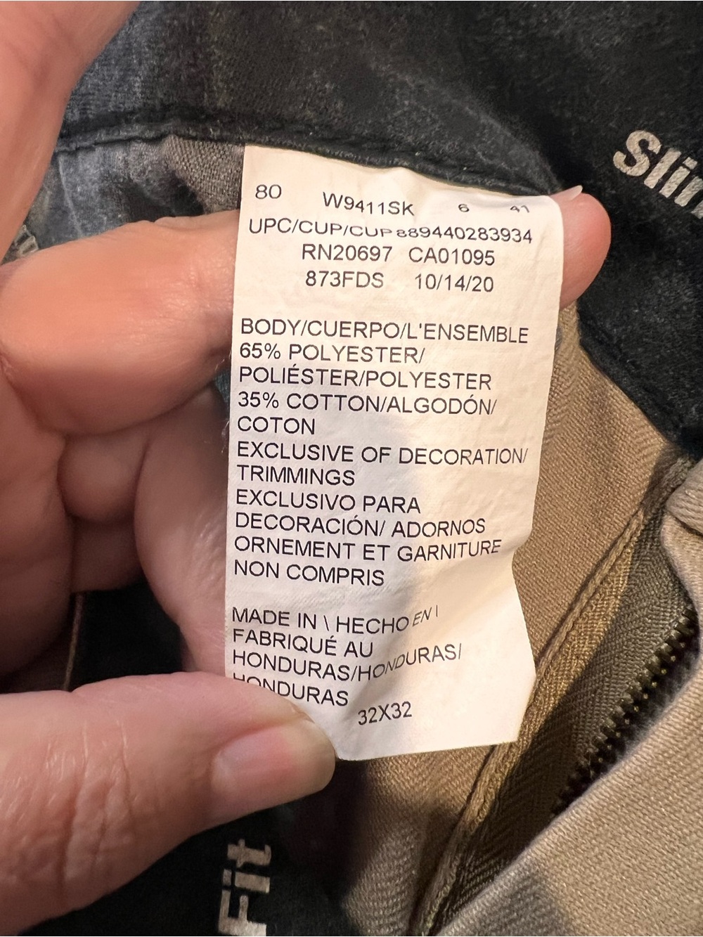 Dickies 873 FLEX Slim Fit Work Pants Desert Sand 32X32 - Picture 4 of 5
